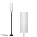 FRIDEKO HOME 2 Pack Floor Lamps for Living Room, Dimmable Colors Temperature & Brightness, Modern Floor Lamp with Remote, Tall Standing Lamps for Living Room Bedroom Office, Beige Shade 9W Smart Bulb