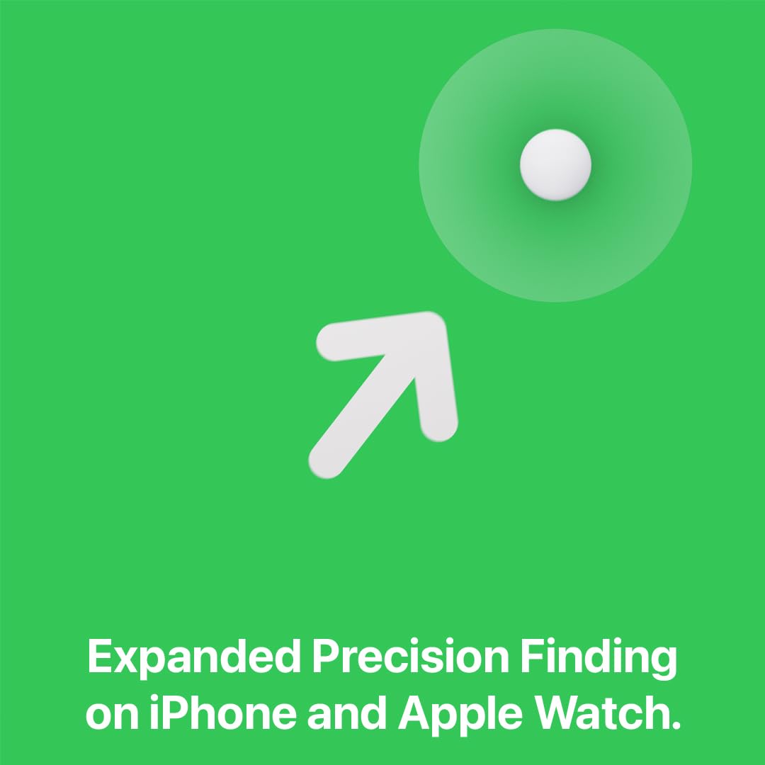 Apple AirTag (2nd Generation) - 4 Pack: Tracker for Keychain, Wallet, and More; Locator with Sound; Simple One-Tap Setup with iPhone or iPad; Key Finder with up to 1.5X Precision Finding Range*