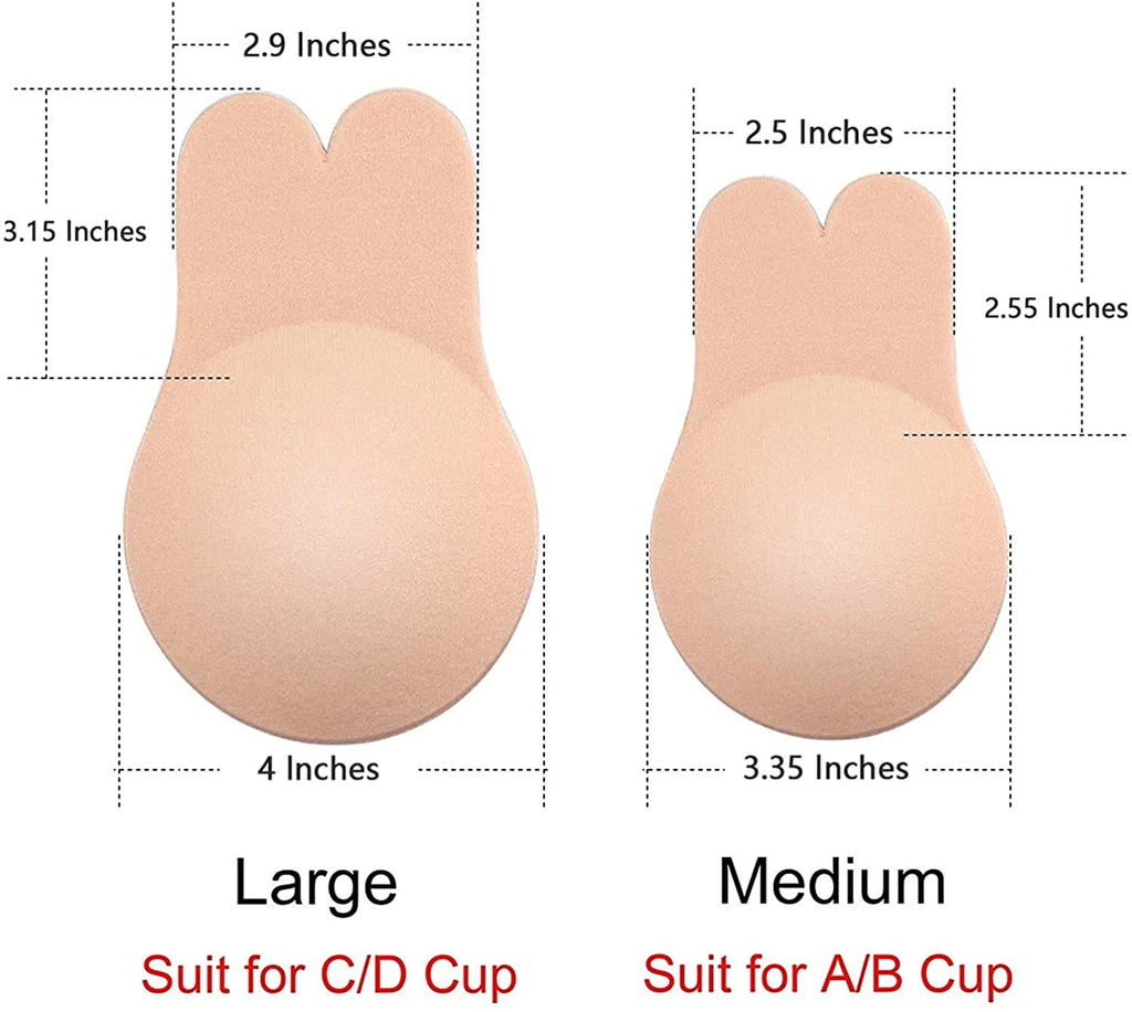 Breast Lift Nipple Covers,Adhesive Bra Instant Breast Lift Silicone Covers Pasties Tape 2 Pairs
