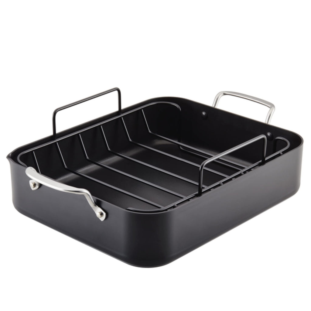 KitchenAid Hard-Anodized Induction Nonstick Cookware Pots and Pans Set, 10-Piece, Matte Black