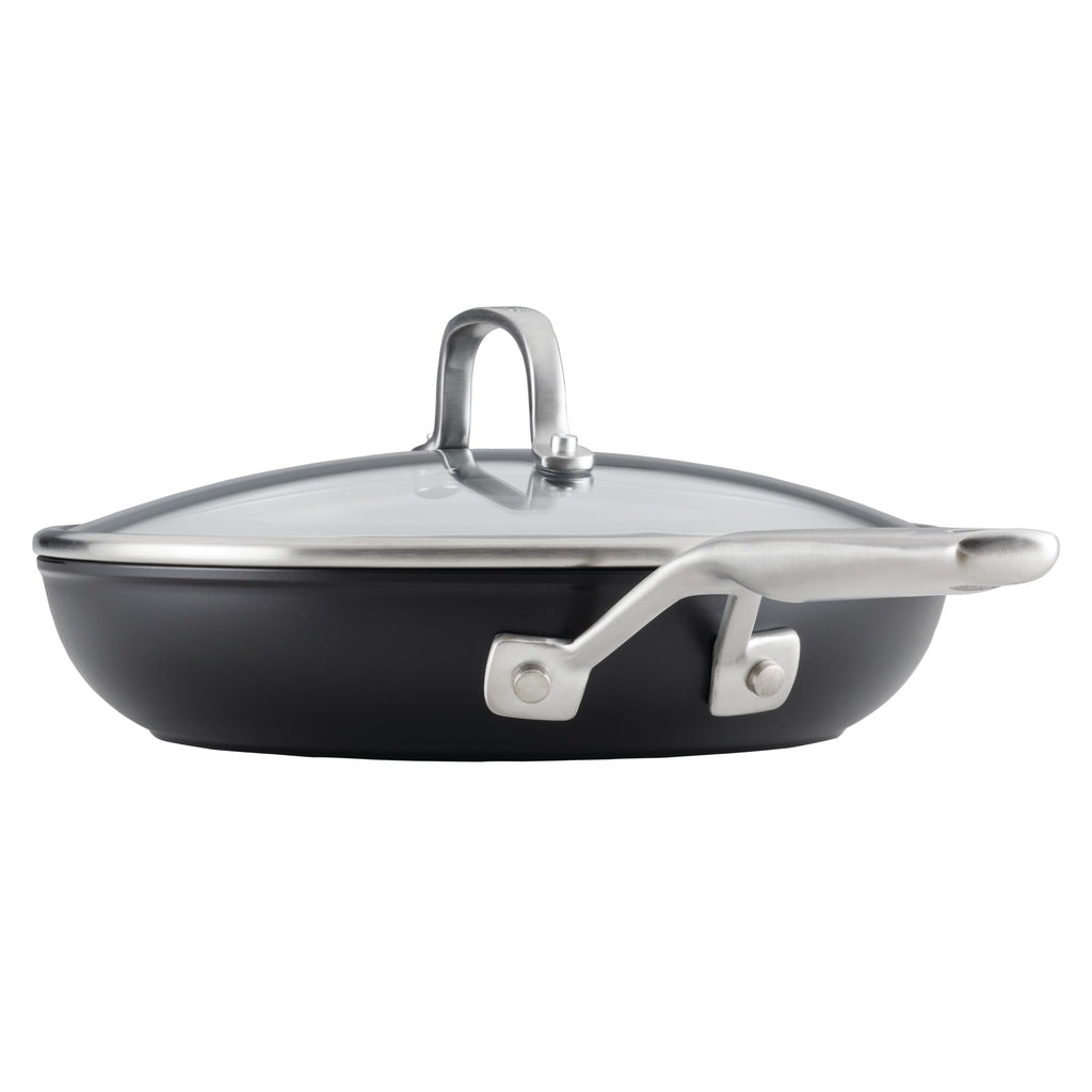 KitchenAid Hard-Anodized Induction Nonstick Cookware Pots and Pans Set, 10-Piece, Matte Black