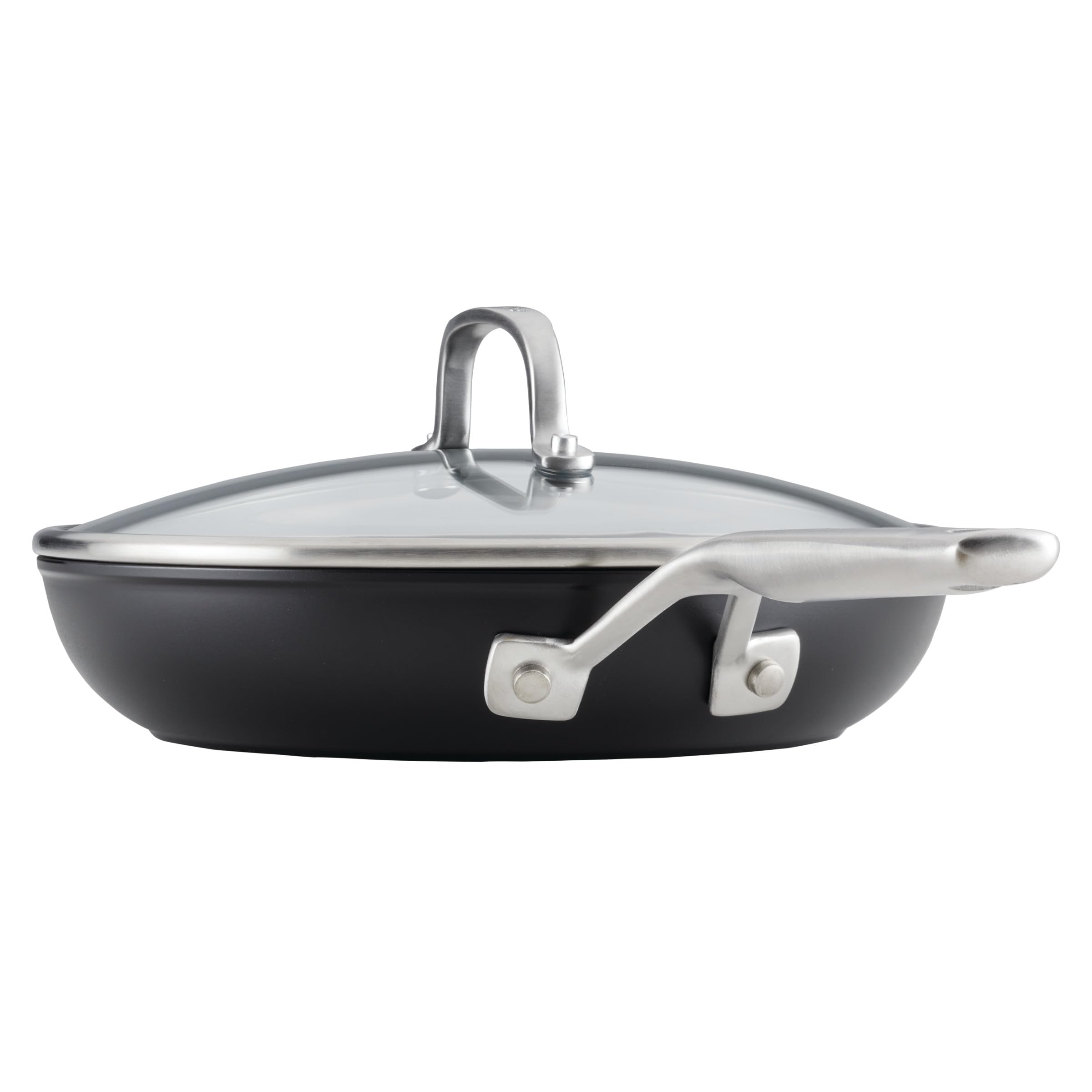 KitchenAid Hard-Anodized Induction Nonstick Cookware Pots and Pans Set, 10-Piece, Matte Black