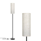 FRIDEKO HOME 2 Pack Floor Lamps for Living Room, Dimmable Colors Temperature & Brightness, Modern Floor Lamp with Remote, Tall Standing Lamps for Living Room Bedroom Office, Beige Shade 9W Smart Bulb