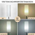 FRIDEKO HOME 2 Pack Floor Lamps for Living Room, Dimmable Colors Temperature & Brightness, Modern Floor Lamp with Remote, Tall Standing Lamps for Living Room Bedroom Office, Beige Shade 9W Smart Bulb