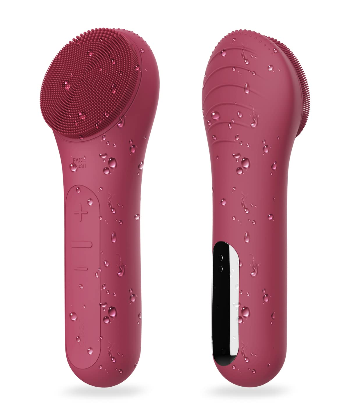 NågraCoola CLIE Facial Cleansing Brush, Waterproof and Rechargeable Face Scrub Brush for Men & Women, Cleansing, Exfoliating and Massaging, Electric Face Scrubber - Blue