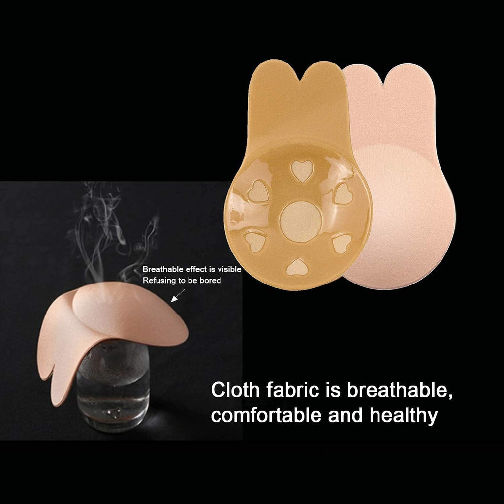 Breast Lift Nipple Covers,Adhesive Bra Instant Breast Lift Silicone Covers Pasties Tape 2 Pairs