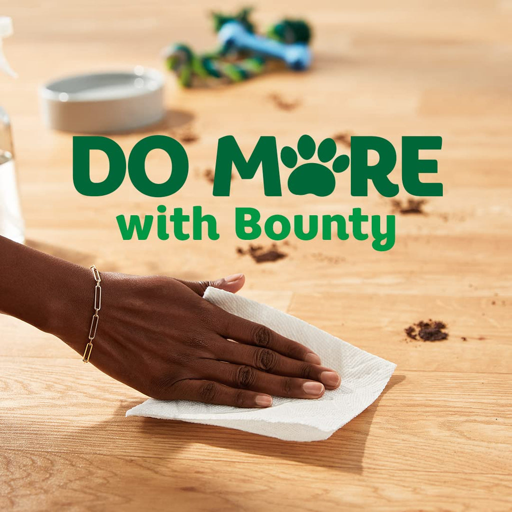 Bounty Quick-Size Paper Towels, White, 12 Family Triple = 40 Regular Rolls