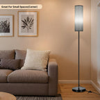 FRIDEKO HOME 2 Pack Floor Lamps for Living Room, Dimmable Colors Temperature & Brightness, Modern Floor Lamp with Remote, Tall Standing Lamps for Living Room Bedroom Office, Beige Shade 9W Smart Bulb
