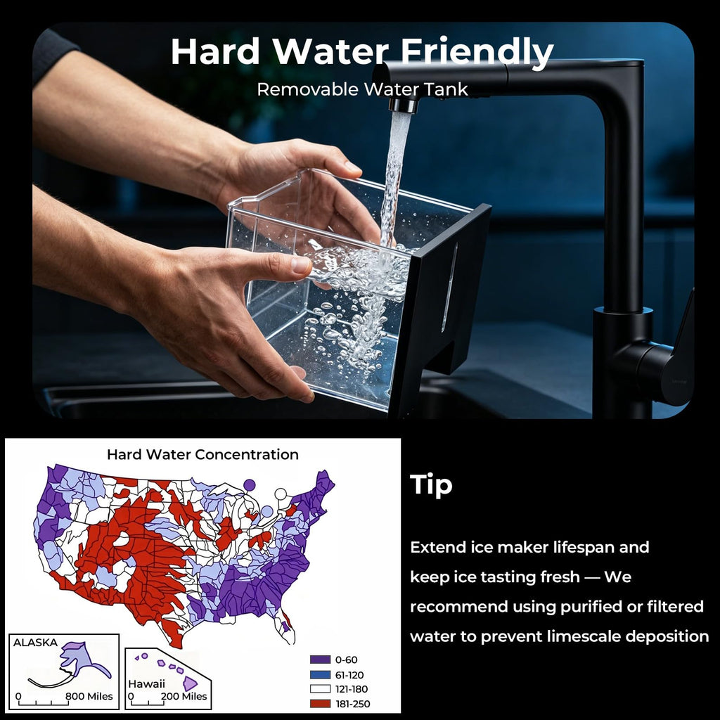 Antarctic Star Nugget Ice Maker Countertop, 33 Lbs/24H, Automatic Ice Dispenser, Self-Cleaning Portable Ice Machine, 1.8L Water Tank, Touch Screen & Auto Ice Drop, for Home/Office/Kitchen