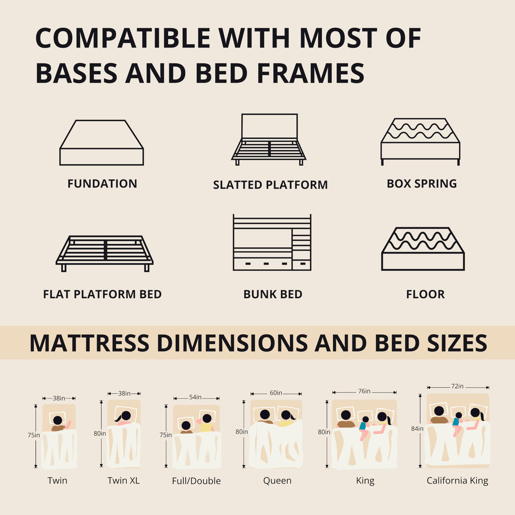 MLILY EGOHOME 14 Inch Queen Memory Foam Mattress for Back Pain, Cooling Copper Gel Bed in a Box, Foam Made in USA, CertiPUR-US Certified, Therapeutic Medium Firm, 60x80x14 Black