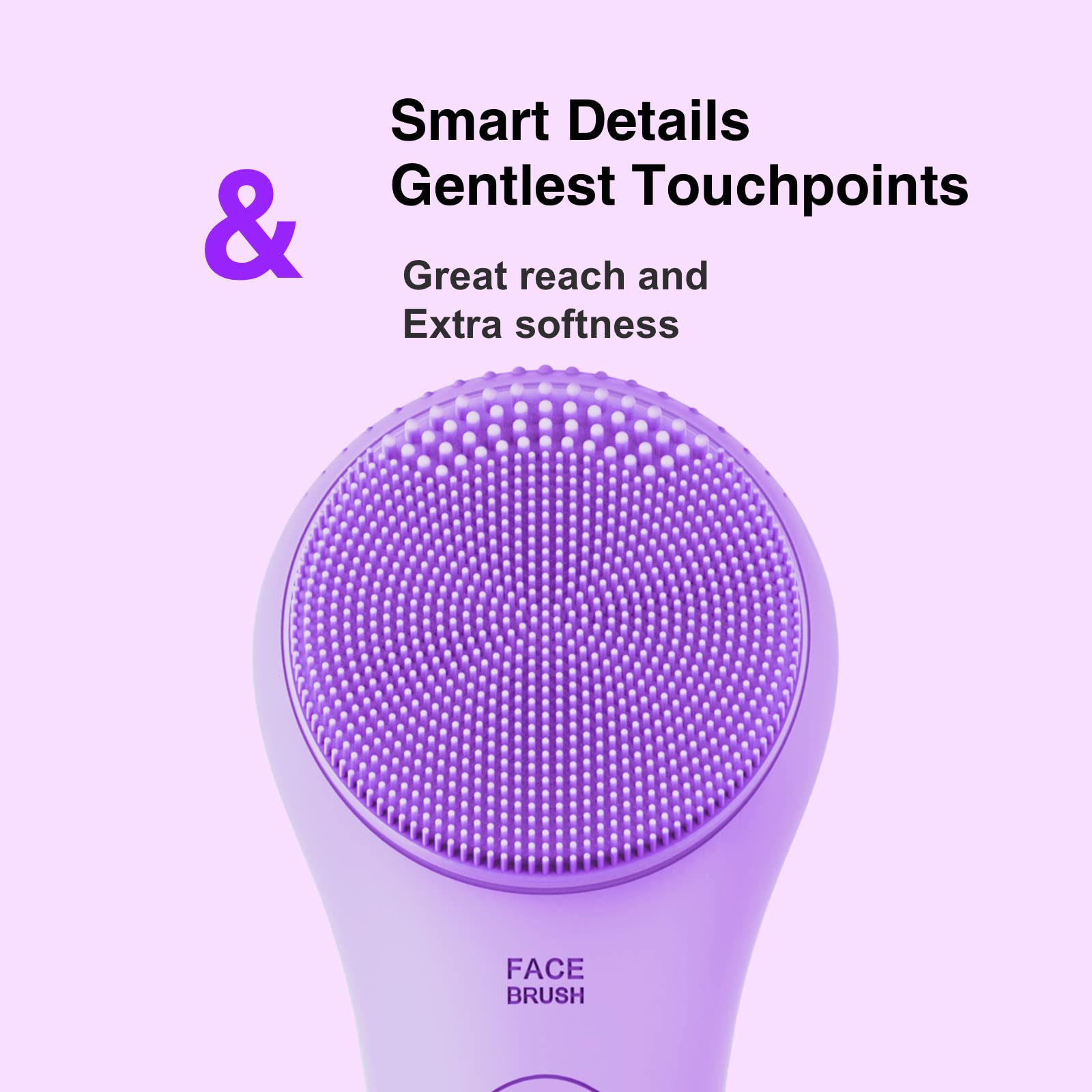 NågraCoola CLIE Facial Cleansing Brush, Waterproof and Rechargeable Face Scrub Brush for Men & Women, Cleansing, Exfoliating and Massaging, Electric Face Scrubber - Blue