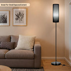 FRIDEKO HOME 2 Pack Floor Lamps for Living Room, Dimmable Colors Temperature & Brightness, Modern Floor Lamp with Remote, Tall Standing Lamps for Living Room Bedroom Office, Beige Shade 9W Smart Bulb