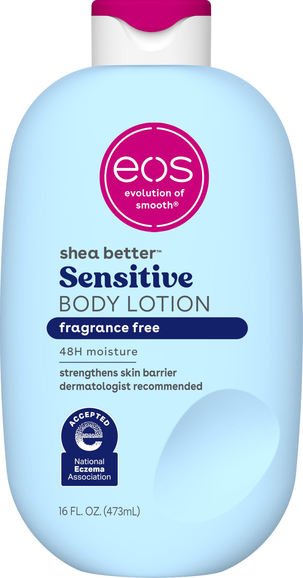 eos Shea Better Body Lotion Vanilla Cashmere, 24-Hour Moisture Skin Care, Lightweight & Non-Greasy, Natural Shea, Vegan, Vanilla Body Lotion, 16 fl oz