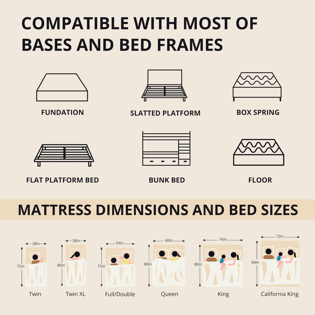 MLILY EGOHOME 14 Inch Queen Memory Foam Mattress for Back Pain, Cooling Copper Gel Bed in a Box, Foam Made in USA, CertiPUR-US Certified, Therapeutic Medium Firm, 60x80x14 Black
