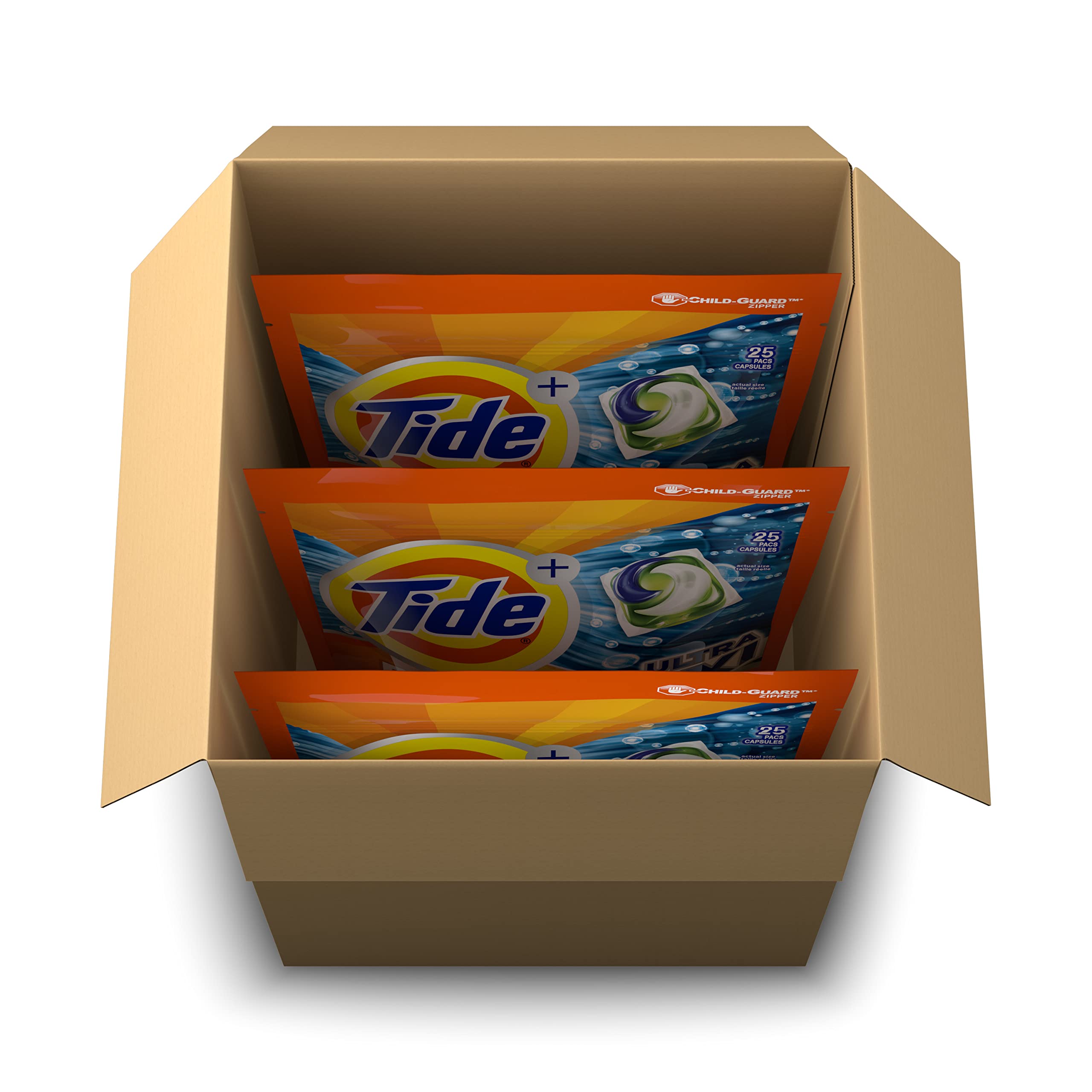 Tide 4-in-1 Ultra Oxi PODS Laundry Detergent Pacs, 85 Count, HE Compatible, Built in Pre-treater for Stains