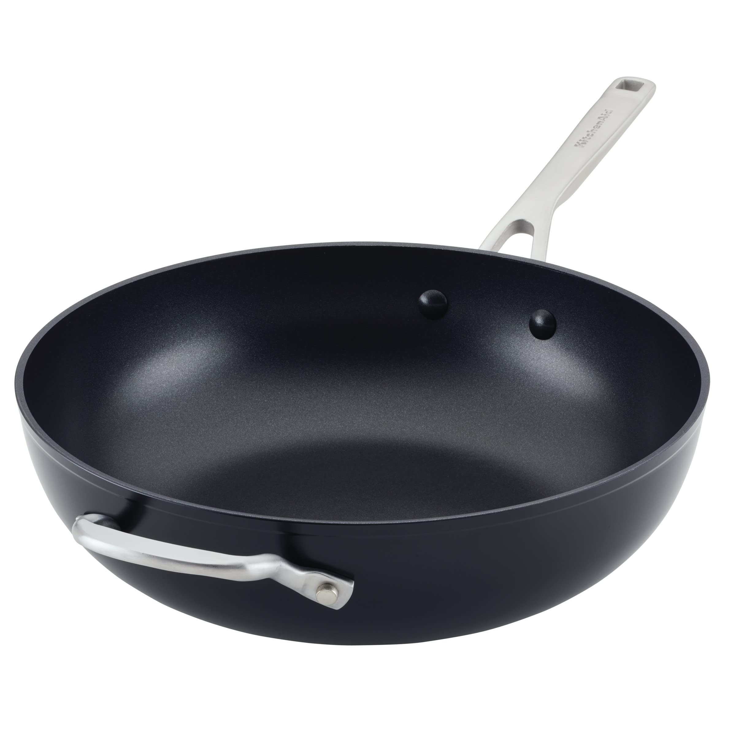 KitchenAid Hard-Anodized Induction Nonstick Cookware Pots and Pans Set, 10-Piece, Matte Black