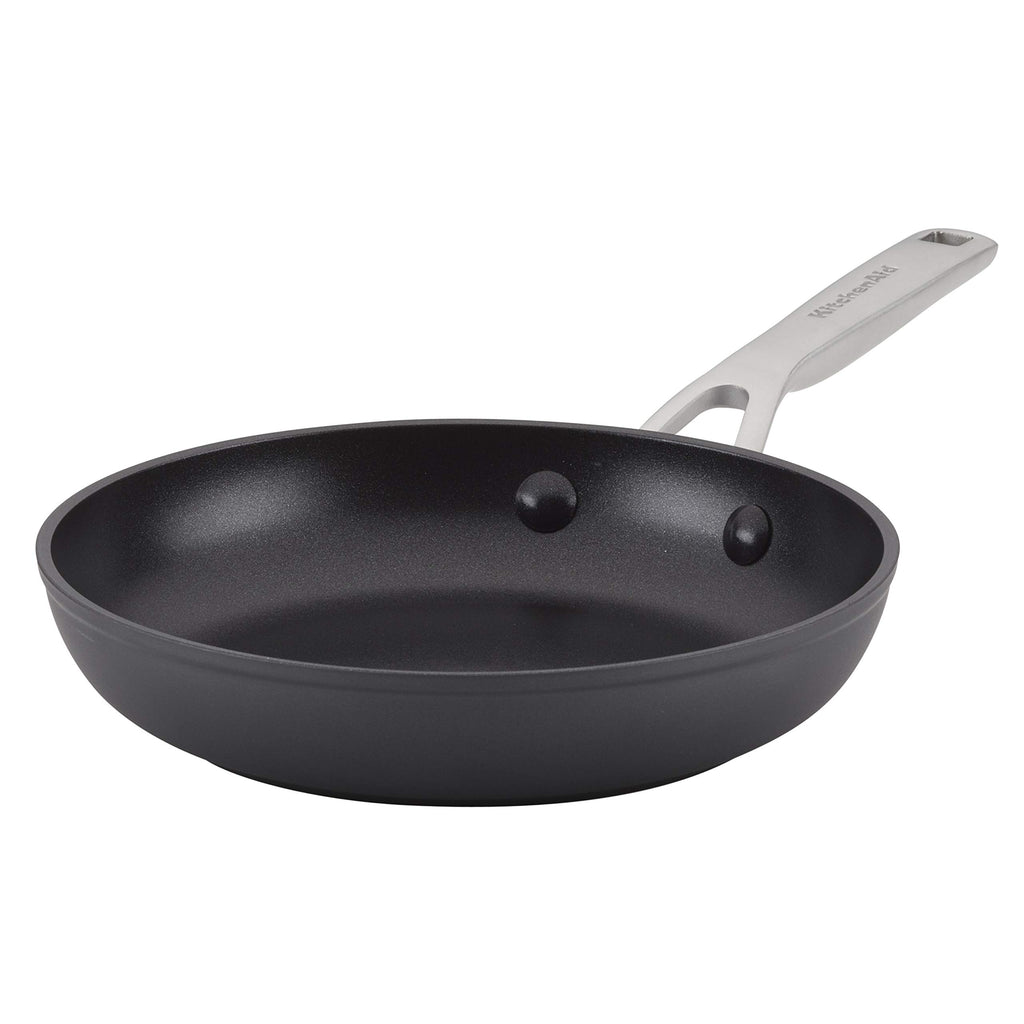 KitchenAid Hard-Anodized Induction Nonstick Cookware Pots and Pans Set, 10-Piece, Matte Black