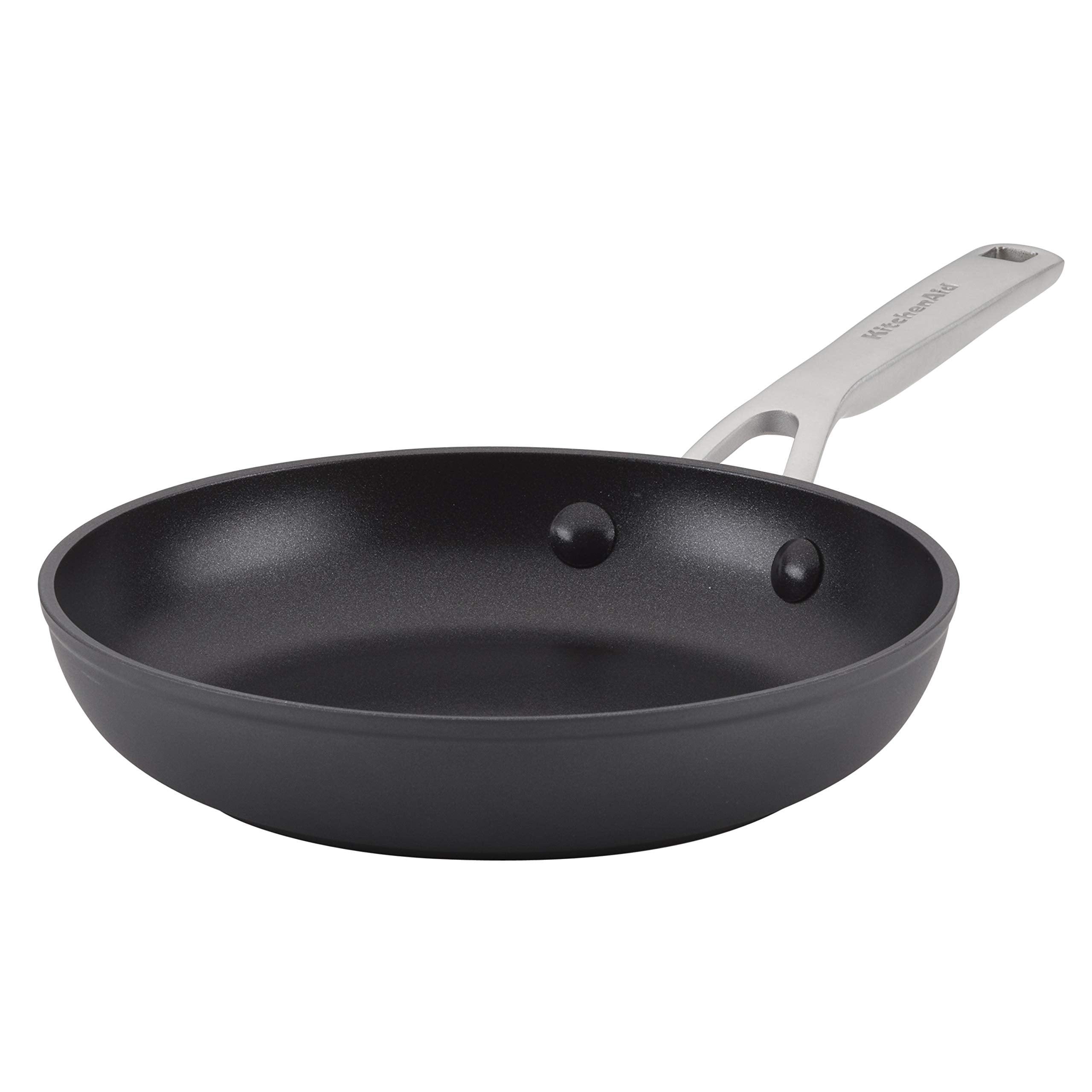 KitchenAid Hard-Anodized Induction Nonstick Cookware Pots and Pans Set, 10-Piece, Matte Black