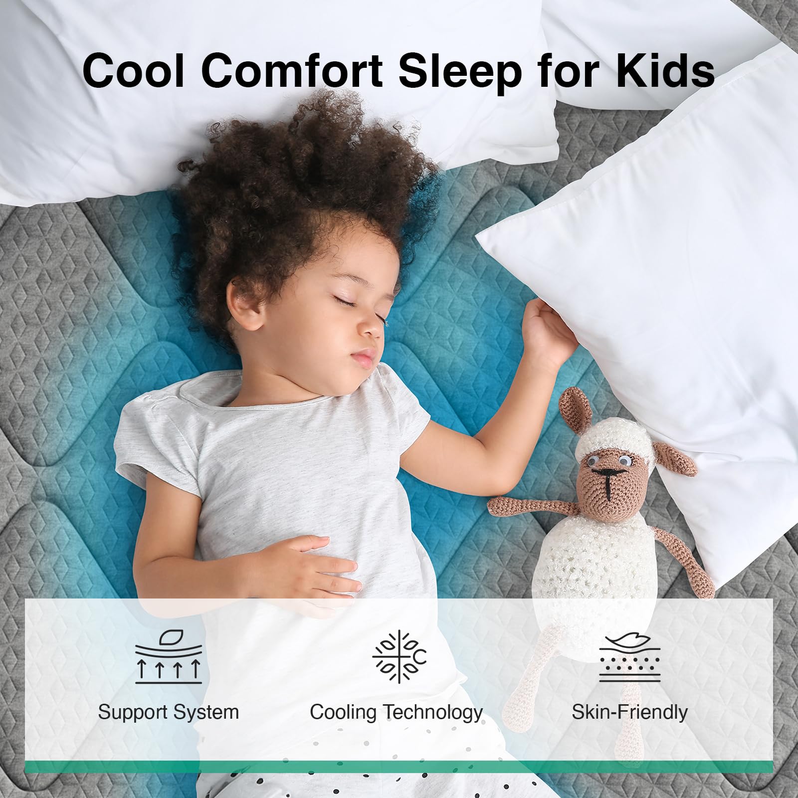 Novilla 14 Inch Queen Size Mattress,Hybrid Queen Mattress with Gel Memory Foam, Cool-to-Touch Nylon Blend & Pocketed Coils for Adaptive Body Support & Motion Isolation CertiPUR-US Certified
