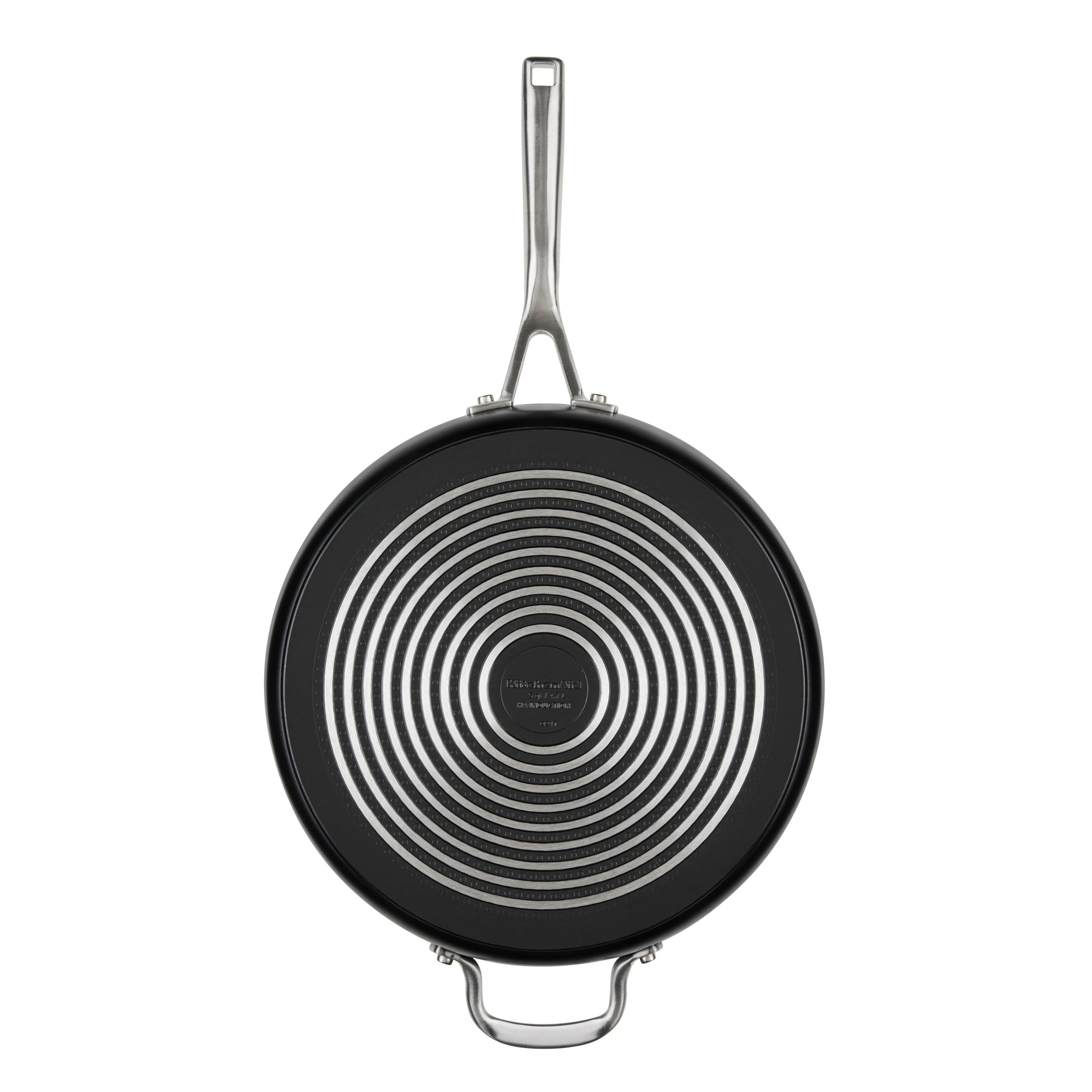 KitchenAid Hard-Anodized Induction Nonstick Cookware Pots and Pans Set, 10-Piece, Matte Black