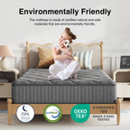 Novilla 14 Inch Queen Size Mattress,Hybrid Queen Mattress with Gel Memory Foam, Cool-to-Touch Nylon Blend & Pocketed Coils for Adaptive Body Support & Motion Isolation CertiPUR-US Certified