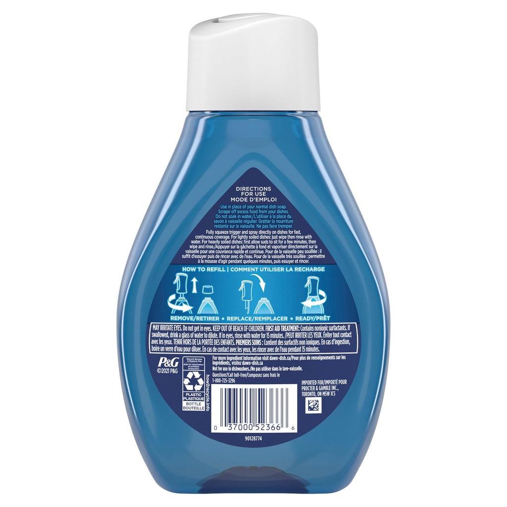 Dawn Powerwash Spray, Dish Soap, Dishwashing Liquid, Fresh, 1 Starter Kit + 3 Refills, 4x16 Fl Oz