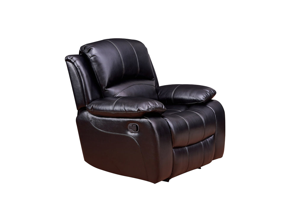 Betsy Furniture 3PC Faux Leather Reclining Couch Set, Living Room Furniture Set, Sofa, Loveseat, Glider, 8018 Multiple Colors (Gray, Sofa+Loveseat+Chair) | 8018