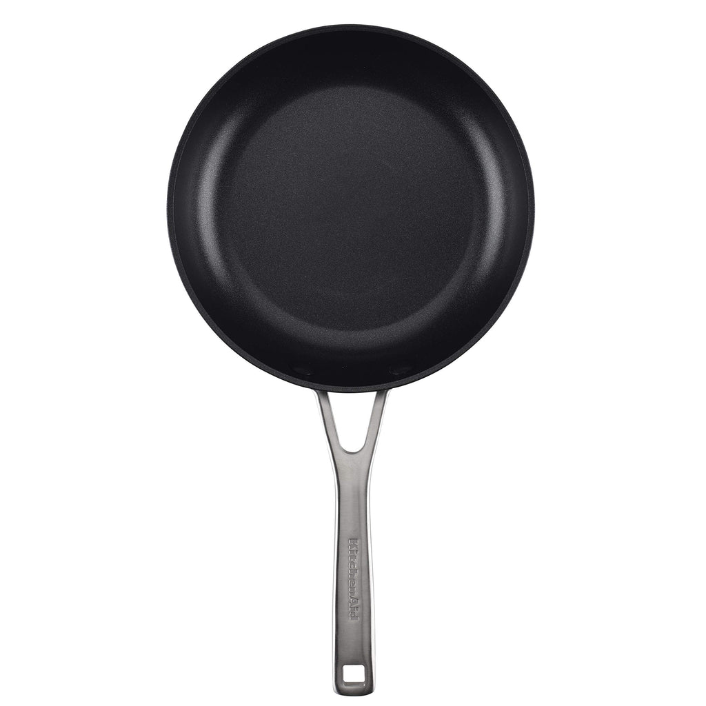KitchenAid Hard-Anodized Induction Nonstick Cookware Pots and Pans Set, 10-Piece, Matte Black