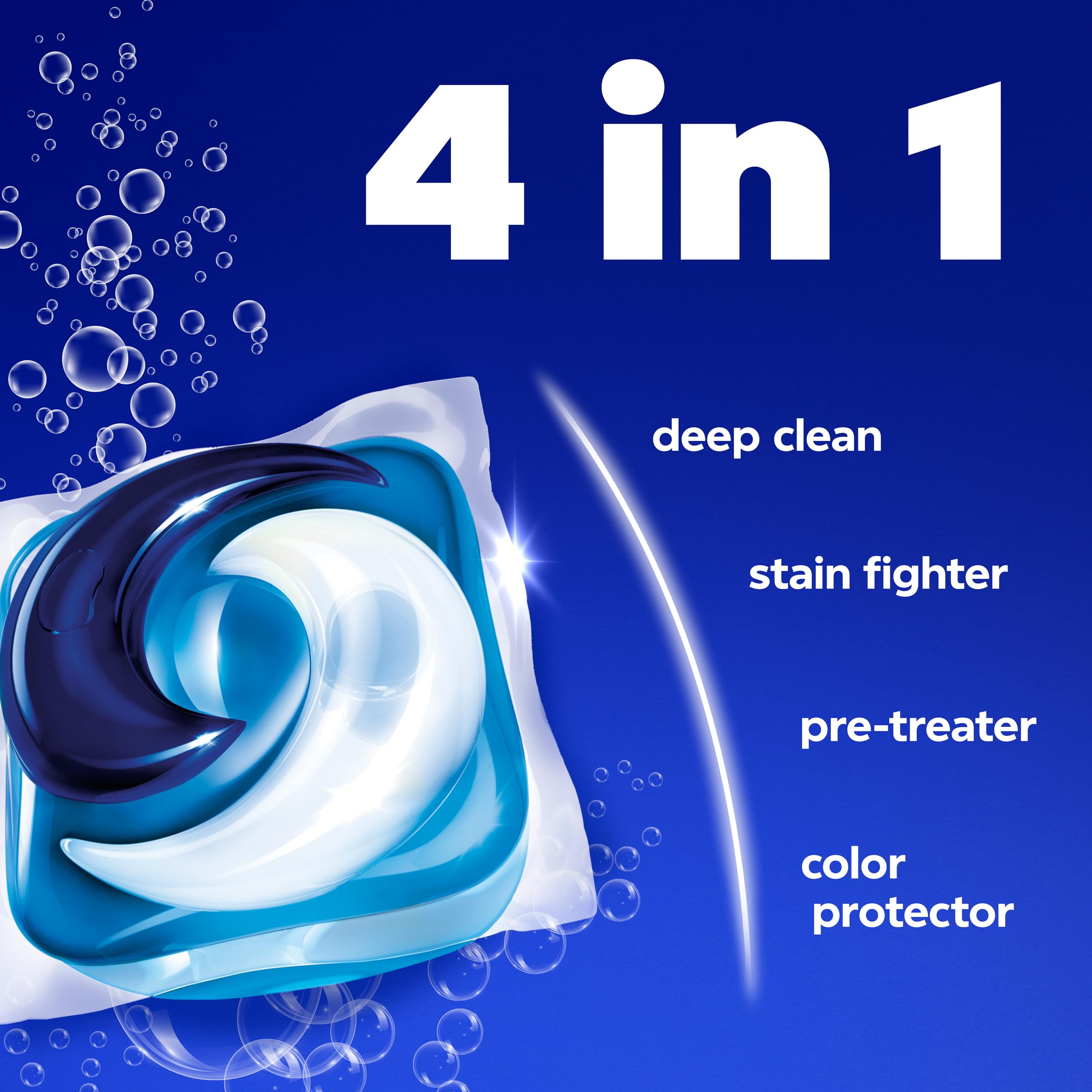 Tide 4-in-1 Ultra Oxi PODS Laundry Detergent Pacs, 85 Count, HE Compatible, Built in Pre-treater for Stains
