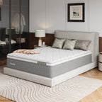 Novilla 14 Inch Queen Size Mattress,Hybrid Queen Mattress with Gel Memory Foam, Cool-to-Touch Nylon Blend & Pocketed Coils for Adaptive Body Support & Motion Isolation CertiPUR-US Certified