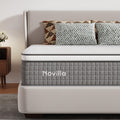 Novilla 14 Inch Queen Size Mattress,Hybrid Queen Mattress with Gel Memory Foam, Cool-to-Touch Nylon Blend & Pocketed Coils for Adaptive Body Support & Motion Isolation CertiPUR-US Certified
