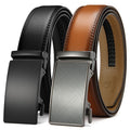 CHAOREN Leather Ratchet Belt Men 2 Pack - Customizable Fit, Effortless Style (35mm)