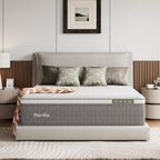 Novilla 14 Inch Queen Size Mattress,Hybrid Queen Mattress with Gel Memory Foam, Cool-to-Touch Nylon Blend & Pocketed Coils for Adaptive Body Support & Motion Isolation CertiPUR-US Certified