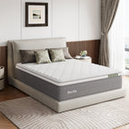 Novilla 14 Inch Queen Size Mattress,Hybrid Queen Mattress with Gel Memory Foam, Cool-to-Touch Nylon Blend & Pocketed Coils for Adaptive Body Support & Motion Isolation CertiPUR-US Certified