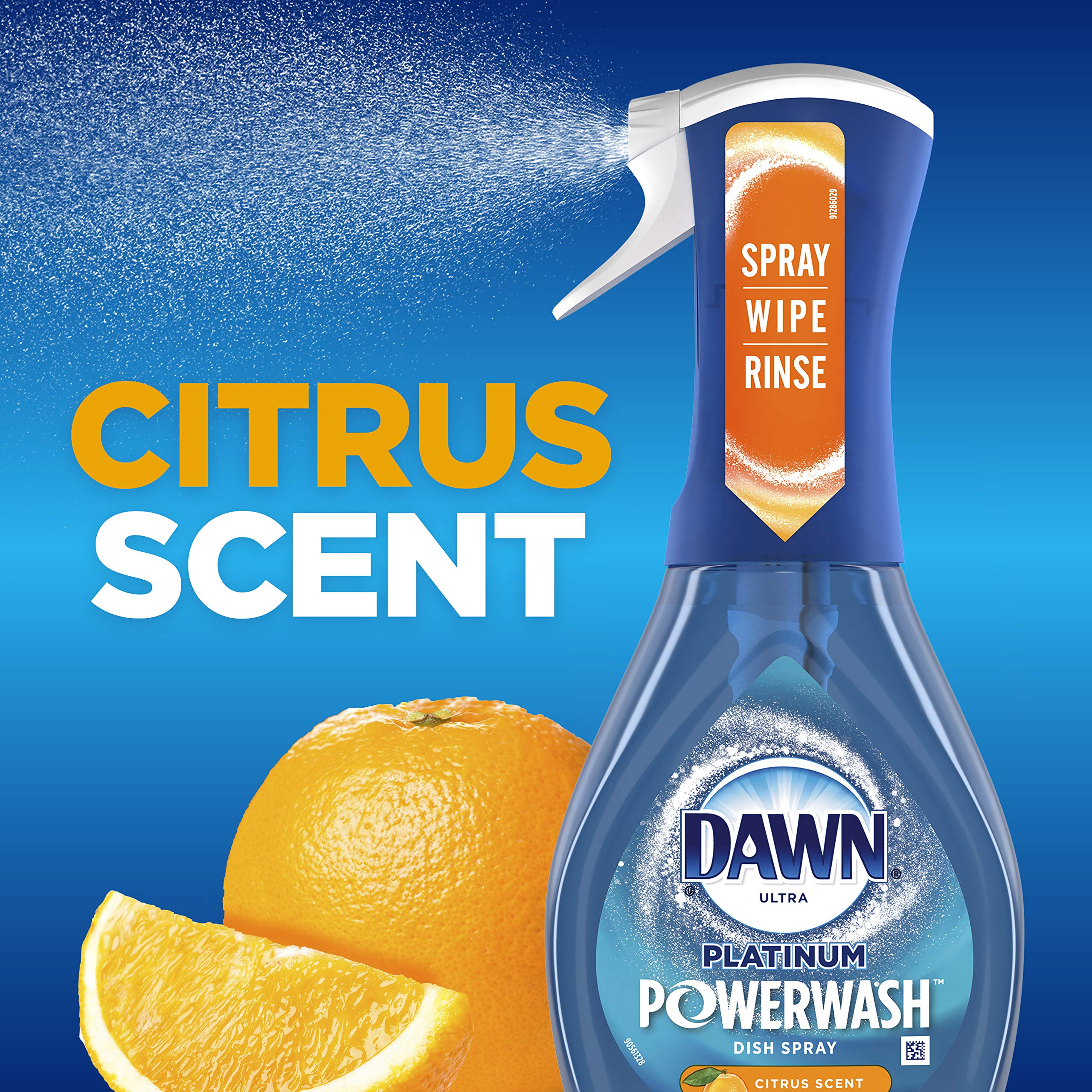 Dawn Powerwash Spray, Dish Soap, Dishwashing Liquid, Fresh, 1 Starter Kit + 3 Refills, 4x16 Fl Oz