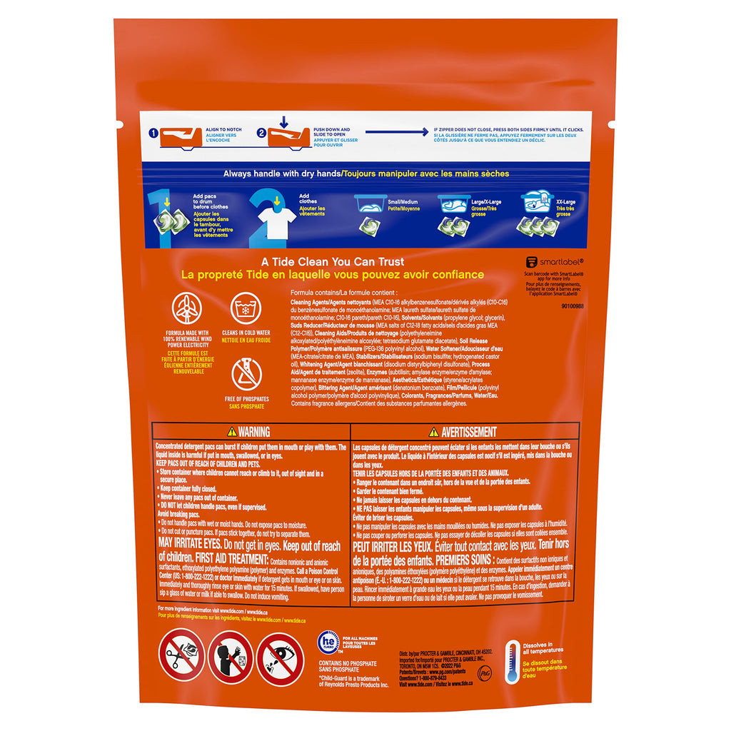 Tide 4-in-1 Ultra Oxi PODS Laundry Detergent Pacs, 85 Count, HE Compatible, Built in Pre-treater for Stains